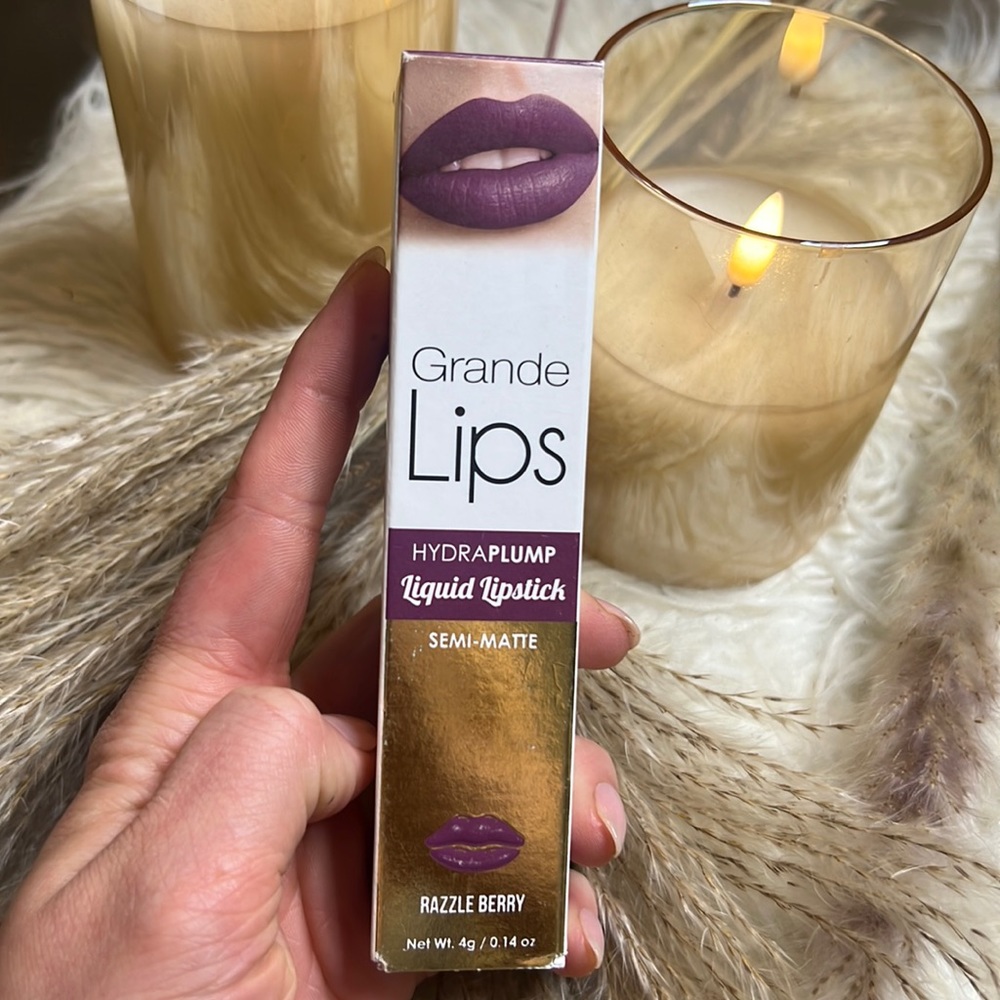 Grande semi matte liquid lipstick- Razzle Berry